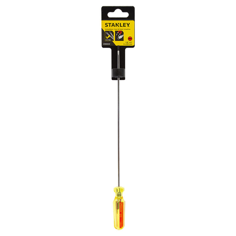 Destornillador plano 1/8" x 8" de largo