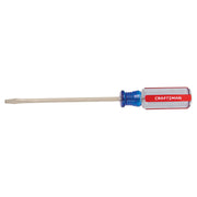 Slotted screwdriver, square shank, 1/8" x 4"