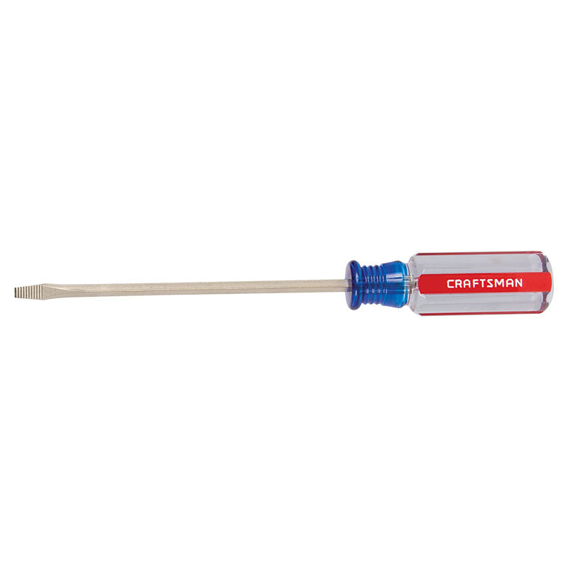 Slotted screwdriver, square shank, 1/8" x 4"