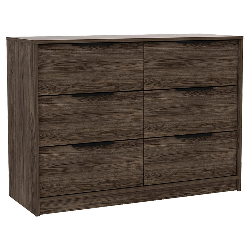 Cómoda Kaia color coñac 4 Gavetas y 2 puertas 77 x 107 x 41 cm