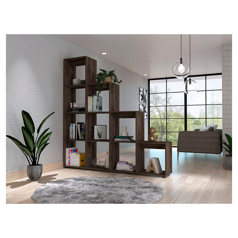 Prague Ladder Bookcase cognac 167 x 162 x 30 cm