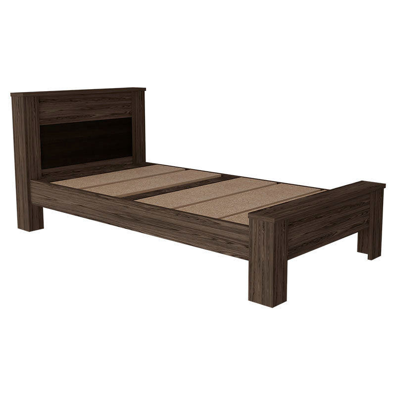Cama Nápoles wengué 95,3 x 220,8 x 112,2 cm