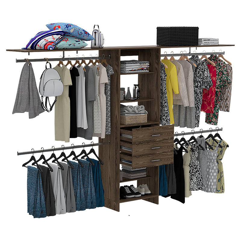 COGNAC FOLDING CLOSET 187.7X300X40CM