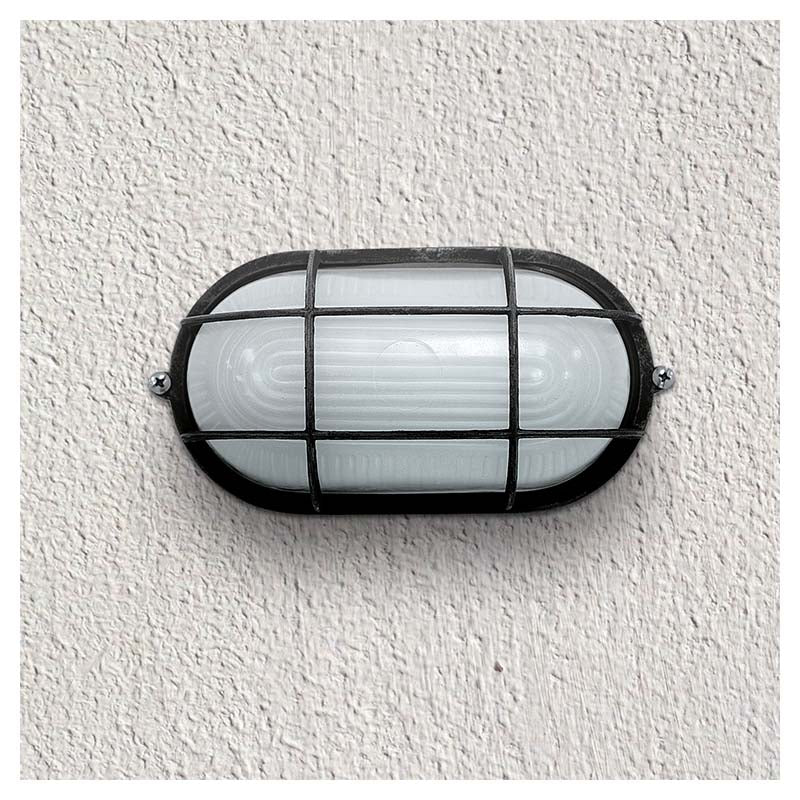 Aplique para exterior negro 1 luz E27