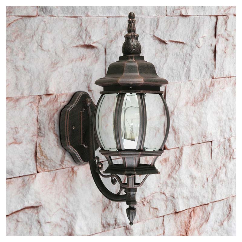 Farol de pared óxido 2820-9 (Bombillo se vende por separado)