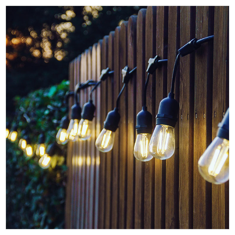 LED light string warm white 10 m 15 lights IP65 UL General Lighting