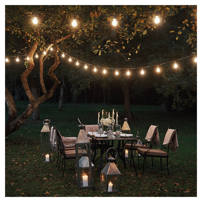 Serie de luces LED solar luz cálida 10 m 15 luces IP65 UL General Lighting