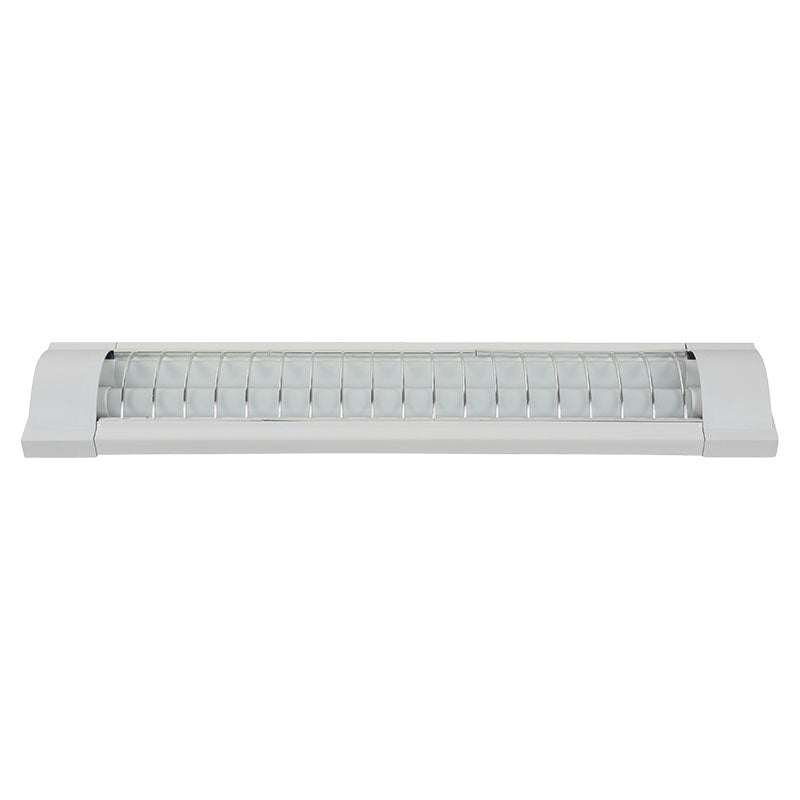 Commercial LED luminaire with grid surface mounted 2 lights 9 w 6,000 k 1,440 lm