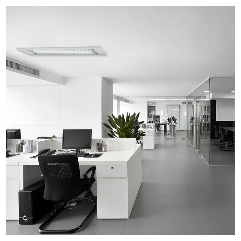 Commercial LED luminaire with grid surface mounted 2 lights 9 w 6,000 k 1,440 lm