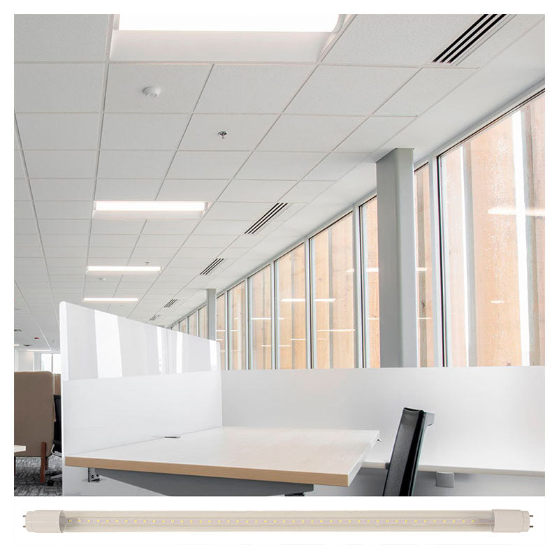 LED commercial light fixture, surface-mounted, 2 lights, 9W, 6,000K, 1,440 lm