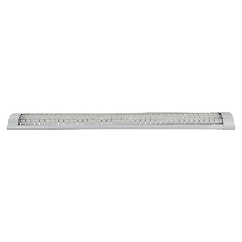 LED commercial luminaire with surface-mounted grid, 2 lights, 18 W, 6,000 K, 3,600 lm