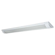 Commercial LED luminaire with surface-mounted diffuser, 2 lights, 18 W, 6,000 K, 3,600 lm