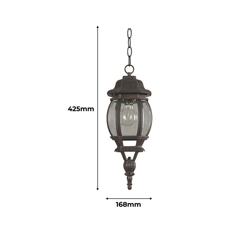 Farol de techo acabado óxido