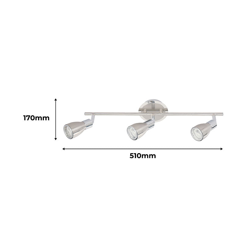 Modern design wall light 3 lights GU10 07661
