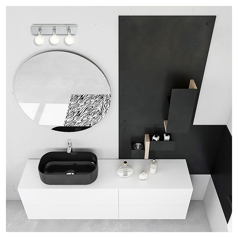Lámpara de pared diseño moderno 3 luces E27 4203 (bombillos se venden por separado)