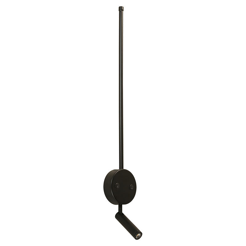 Black LED wall lamp 1 light 3,000 K 33617-2