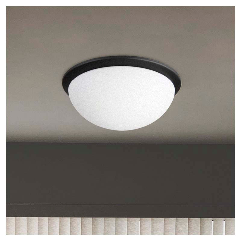 Lámpara plafón moderna negro 1 luz E27 16667