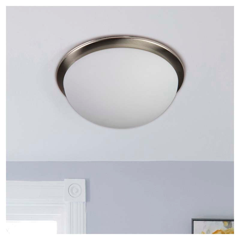Lámpara plafón moderna plateado 1 luz E27 16667