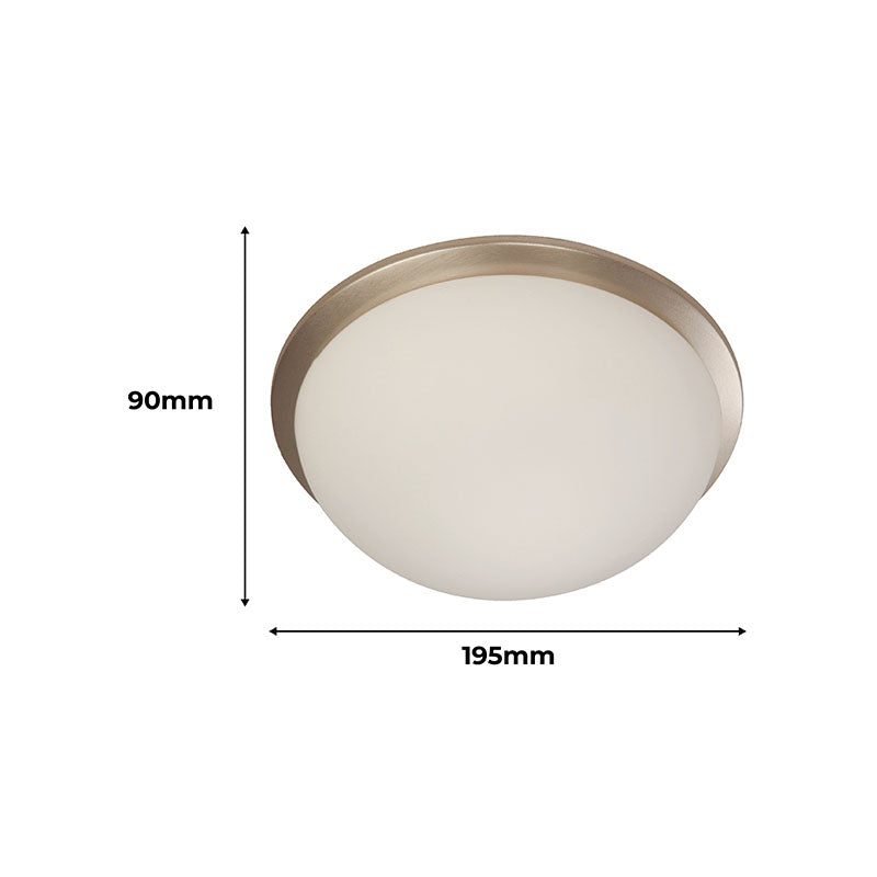 Lámpara plafón moderna plateado 1 luz E27 16667