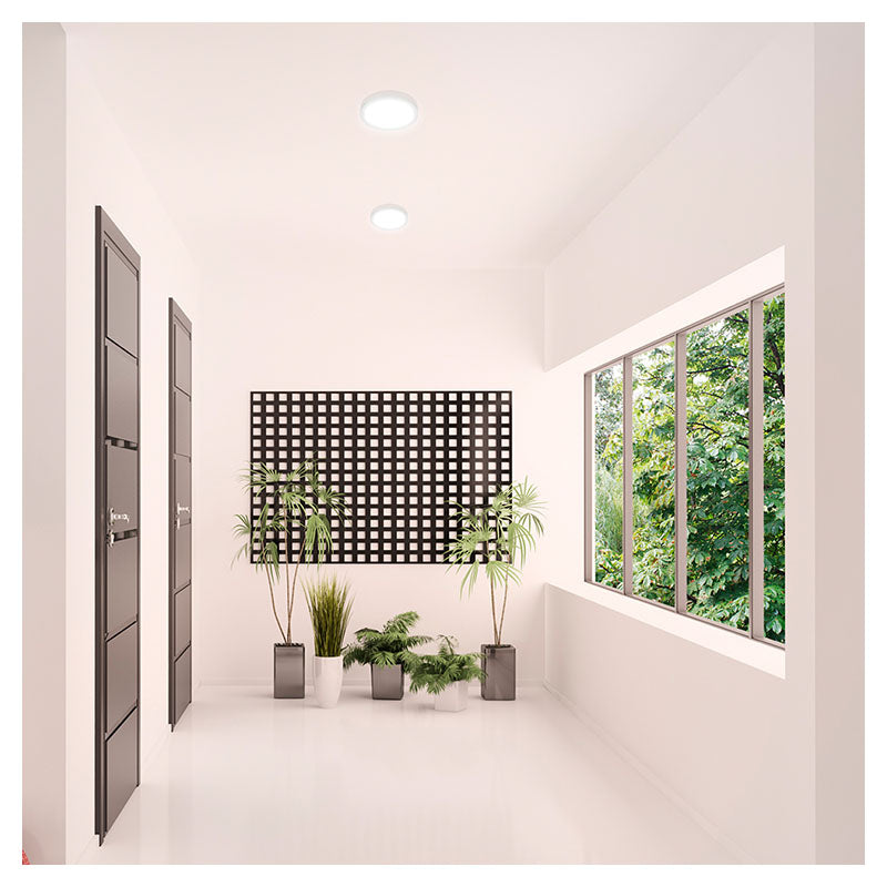 Lámpara sobreponer moderna blanca led 05429