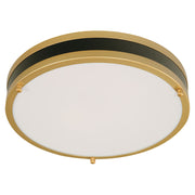 Modern Black and Gold LED Integrated Flush Mount Lamp 33443
