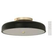 Modern black and gold integrated LED flush mount light 33444