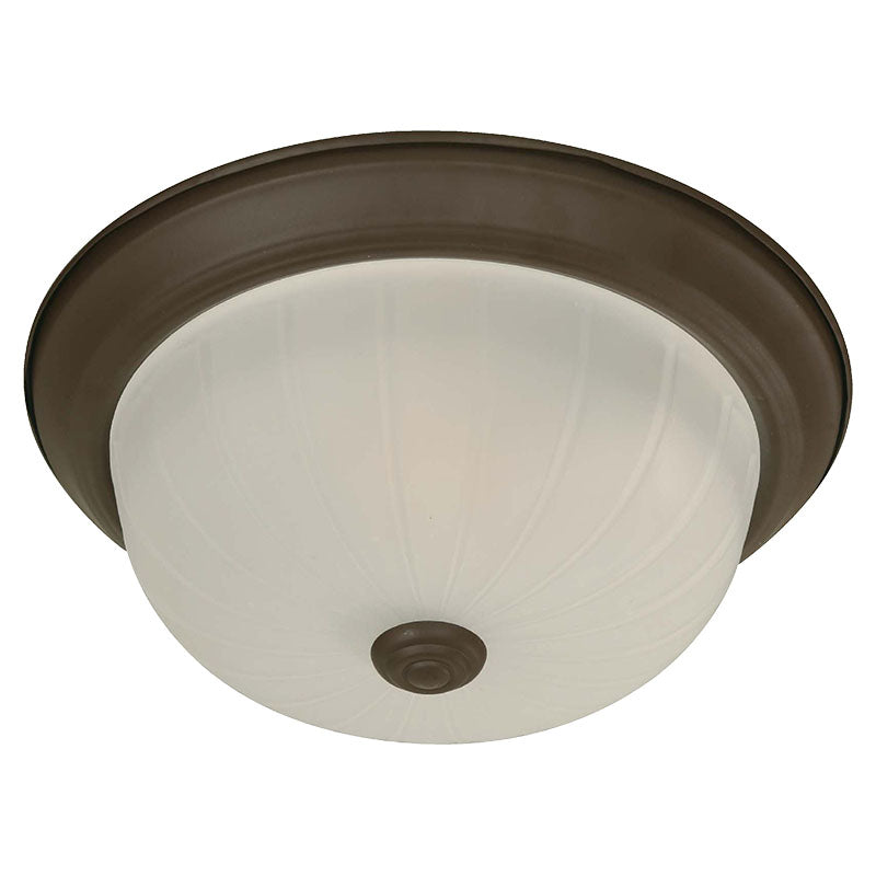 Set de 2 lámparas plafón clásica chocolate 1 luz E27 86563