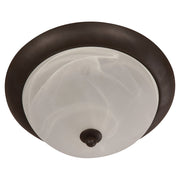 Classic Chocolate Flush Mount Ceiling Lamp, 1-Light E27 04471