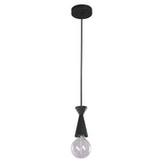 Lámpara colgante acabado negro 1 luz E27 60 W (Bombillo se vende por separado)