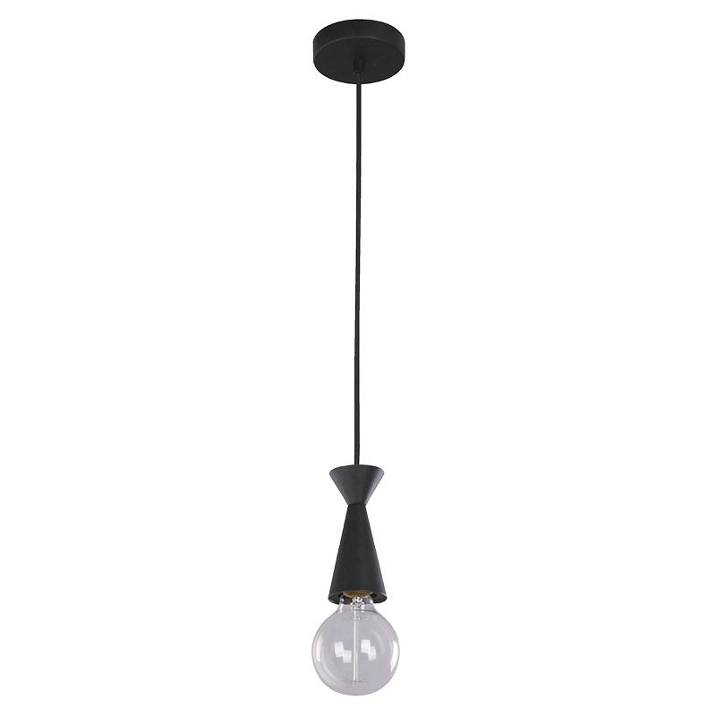 Lámpara colgante acabado negro 1 luz E27 60 W (Bombillo se vende por separado)