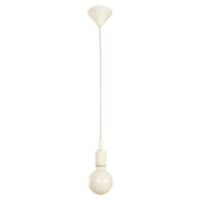 White hanging lamp 1 light E27 60 W (Bulb sold separately)