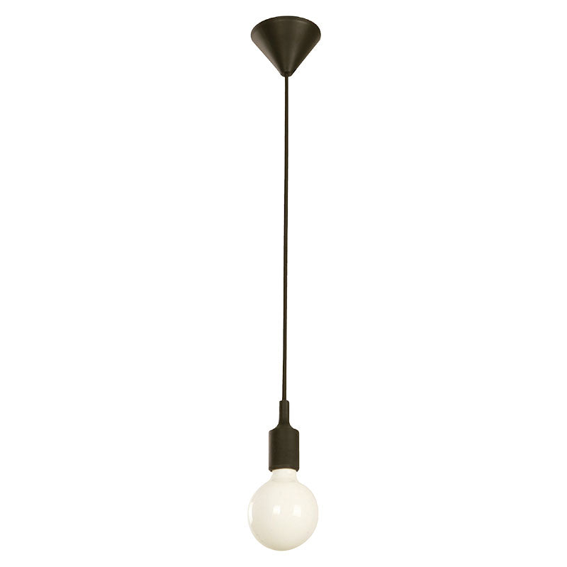 Black pendant light 1 light E27 60 W (Bulb sold separately)