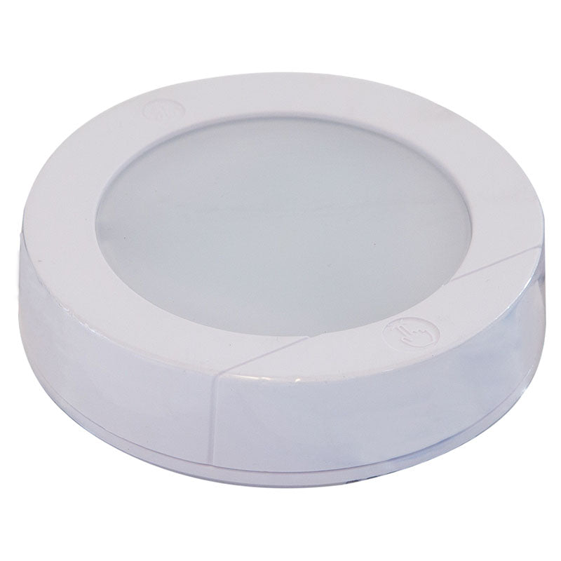 Set of 2 General Electric round cool white LED lamps