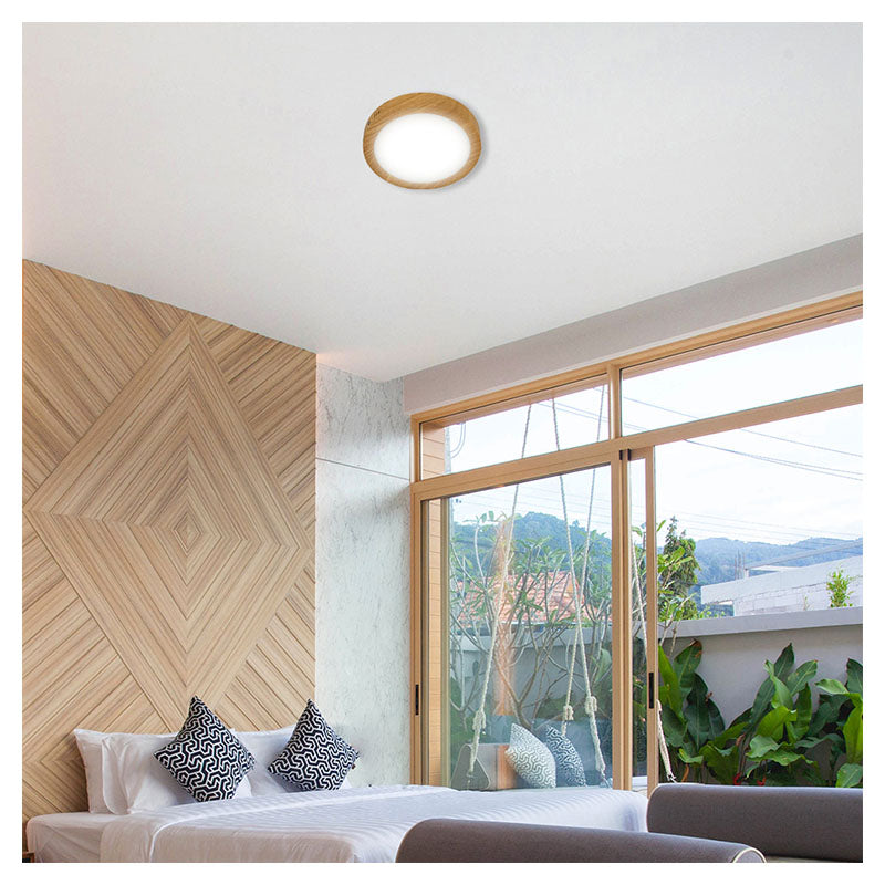 Panel led sobreponer 18 W madera luz fría