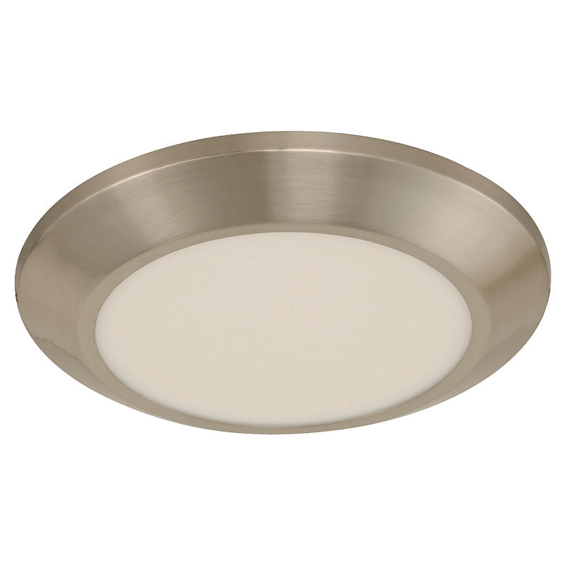 Set de 2 lámparas sobreponer moderna níquel satinado led 212