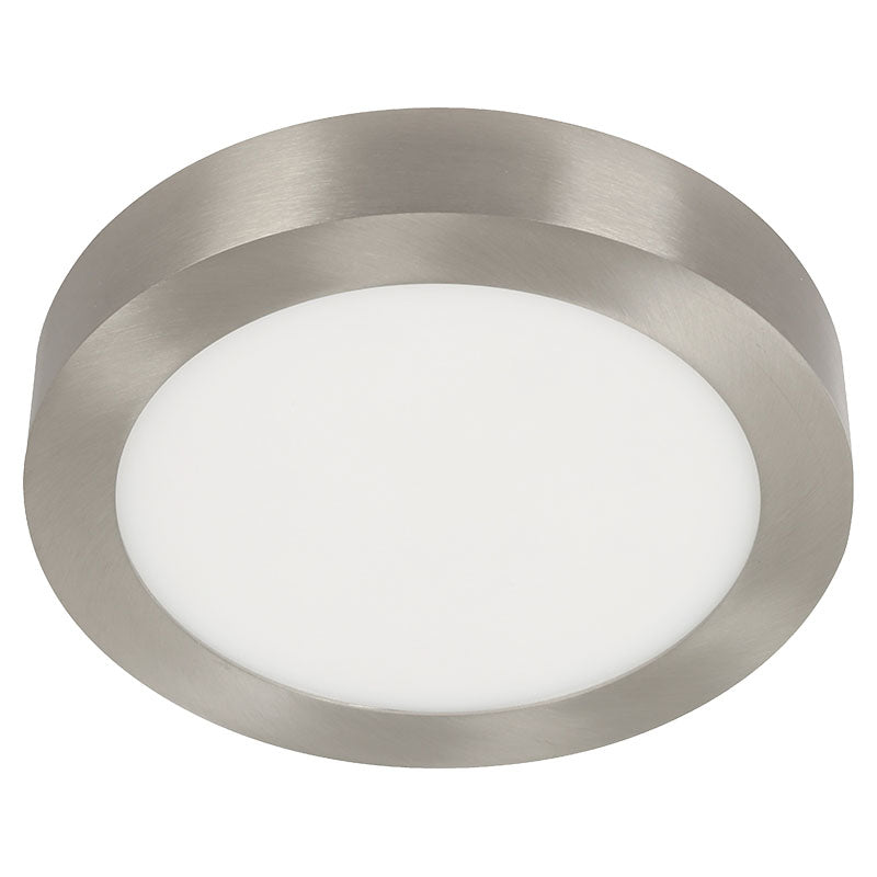 Lámpara sobreponer moderna níquel satinado led 05307