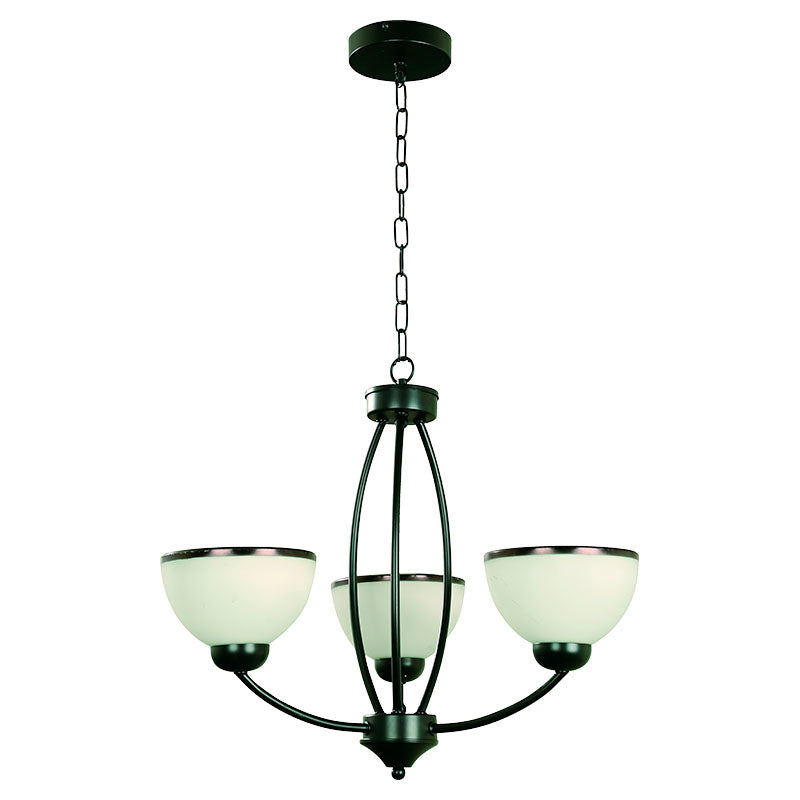 Classic black pendant lamp, 3 lights, E27 33405