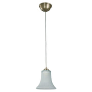 Lámpara colgante con base enroscable bronce antiguo E27 60W