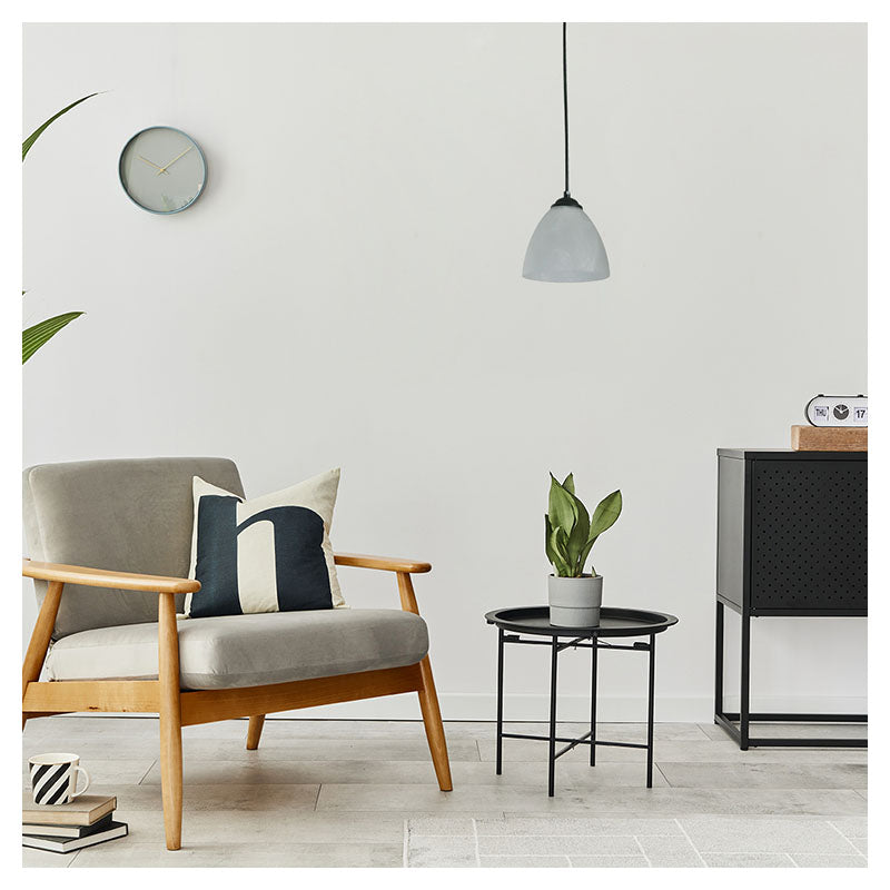 Lámpara colgante con base enroscable negra 1 luz E27 60W