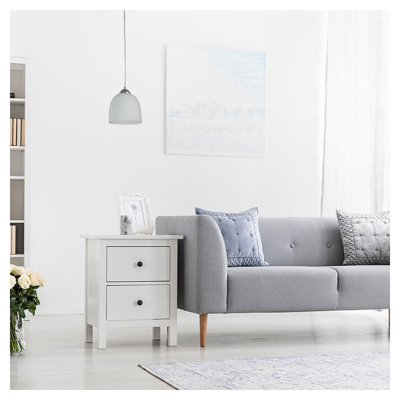Lámpara colgante con base enroscable níquel satinado 1 luz E27 60 W