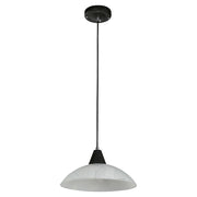 Black pendant light 1 light E27 60 W
