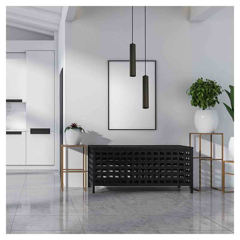Black pendant light 1 light GU10