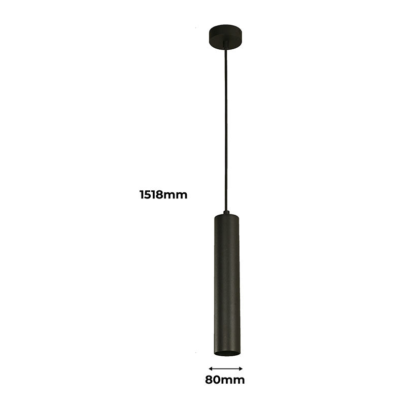 Black pendant light 1 light GU10