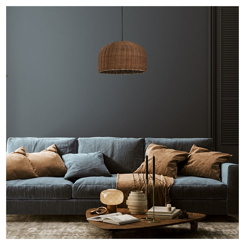 Chocolate 1-light E27 pendant lamp
