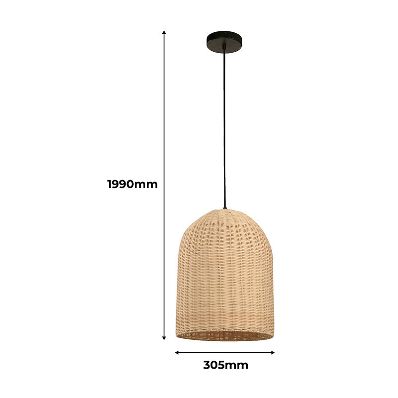 Cream pendant light 1 light E27