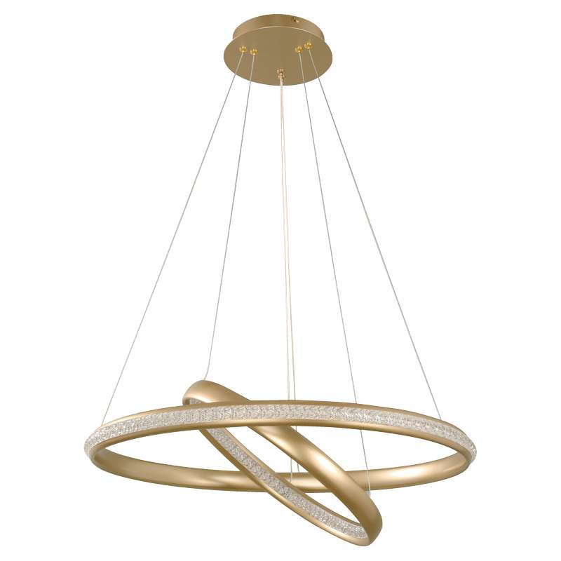 Lámpara colgante moderna dorado 1 luz 33629-0