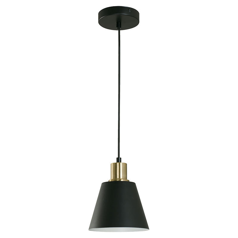 Lámpara colgante negra 1 luz e27 eléctrica 08819