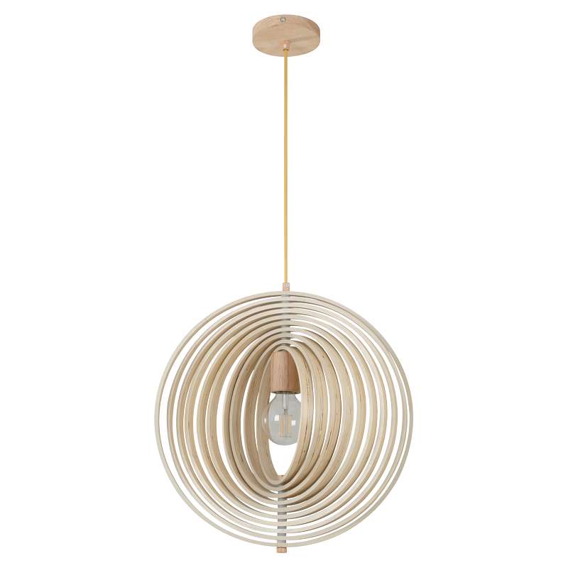 Lámpara colgante moderna madera 1 luz e27 33663-7