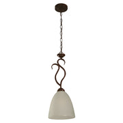Classic rust hanging lamp 1 light E27