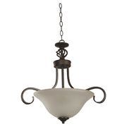 Chocolate 3-light E27 ceiling lamp